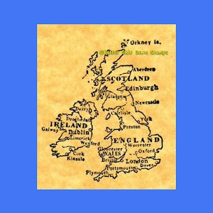 Britische Inseln Stempel