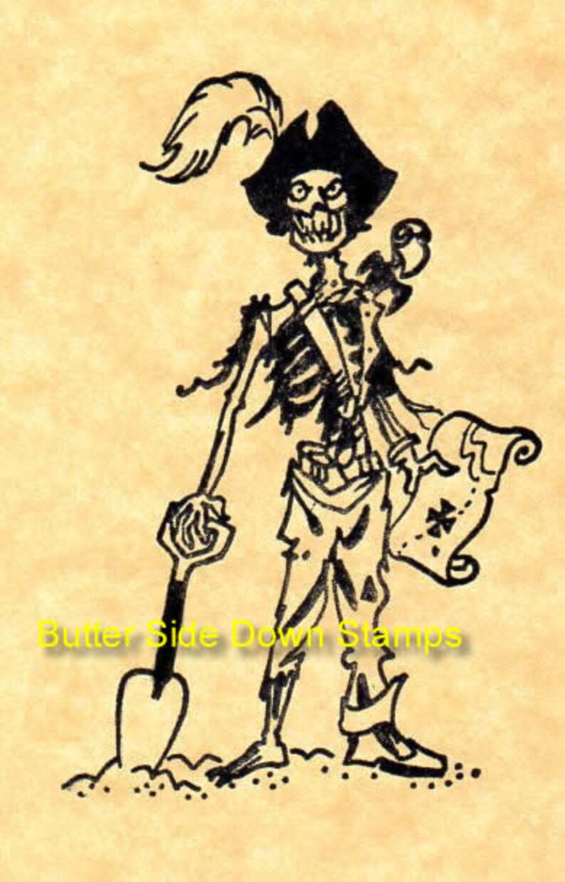 Undead Pirate Captain Rubber Stamp Etsy Undead Pirate Captain Rubber Stamp Etsy
