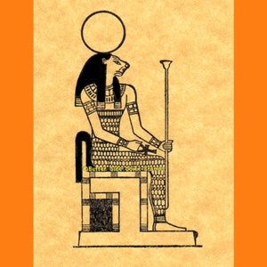 Ägyptische Löwengöttin Sekhmet Stempel