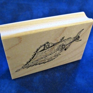 Captain Nemos Nautilus Submarine Rubber Stamp image 2