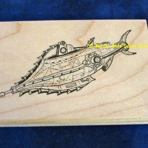 Captain Nemos Nautilus Submarine Rubber Stamp image 4