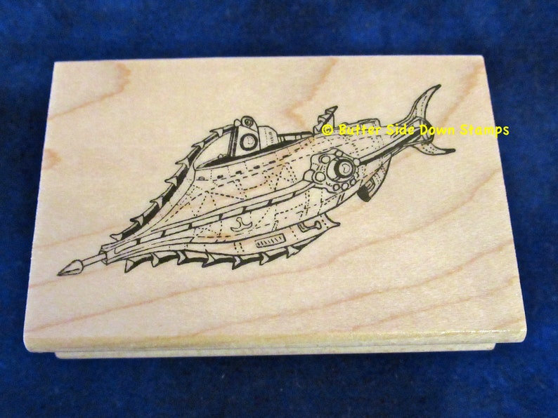 Captain Nemos Nautilus Submarine Rubber Stamp image 4