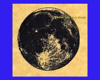 Full Moon Rubber Stamp