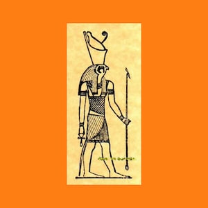 Altägyptischer Gott Horus Stempel