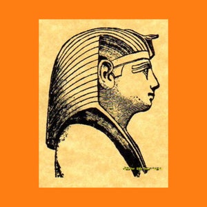 Tuthmosis III Ancient Egyptian Pharaoh Rubber Stamp