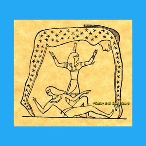 Ägyptischer Stempel mit Himmelsgöttin Motiv
