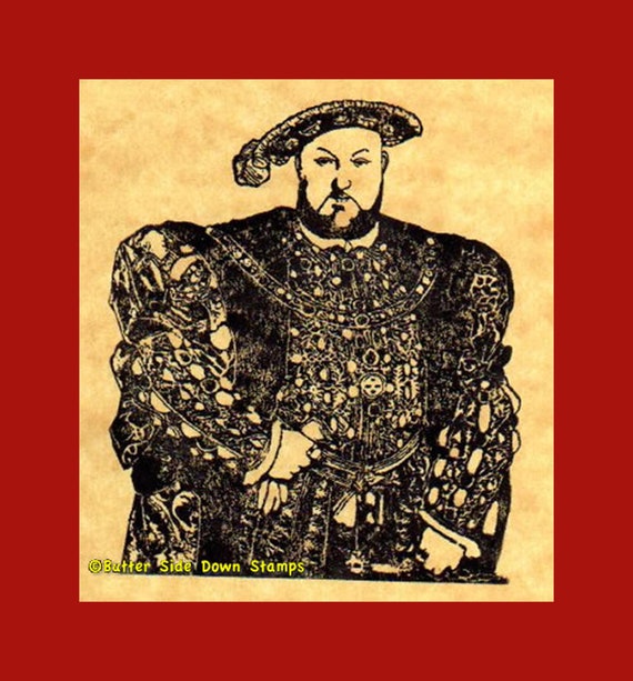 King Henry VIII Rubber Stamp - Etsy
