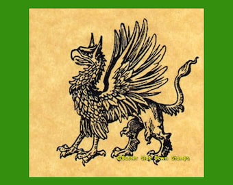 Gryphon (Griffin) Rubber Stamp