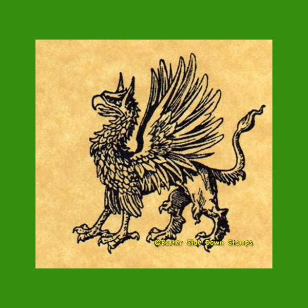 Gryphon (Griffin) Rubber Stamp