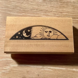 月と太陽のゴム印（中古）