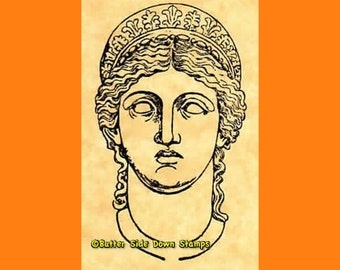 Greek Goddess Hera Rubber Stamp