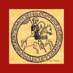 William the Conqueror Rubber Stamp Large or Mini-Size