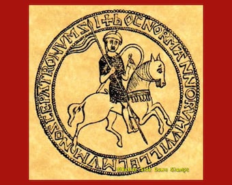 William the Conqueror Rubber Stamp Large or Mini-Size