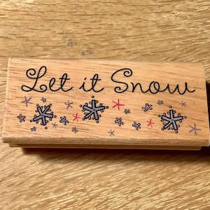 レット・イット・スノー ゴム印 中古