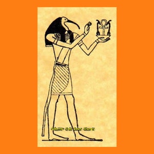 Altägyptischer Gott Stempel Thoth