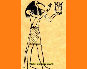 Thoth Ancient Egypt God Rubber Stamp