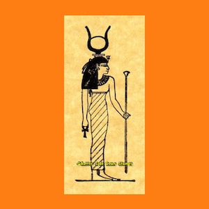 Ägyptische Göttin Hathor Stempel