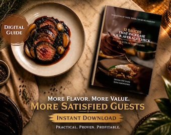Sauce Recipes PDF for Chefs | Restaurant Upsell Guide | Increase Average Check | Culinary Ebook | Professional Cooking Guide