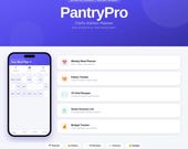 PantryPro Chef's Kitchen Planner | Meal Plan, Pantry Tracker, Recipes, Grocery List