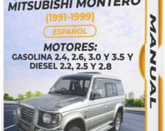 Mitsubishi Montero (1991-1999) Spanish Workshop Manual, Service Repair Manual, Instant PDF