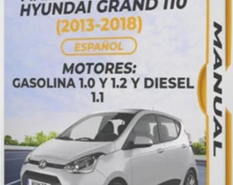 Hyundai Grand I10 (2013-2018) Spansk verkstadshandbok, service- och reparationshandbok, direkt PDF