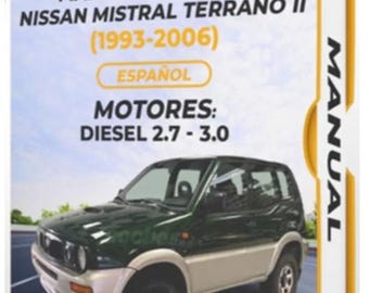Nissan Mistral Terrano II 1993-2006 Spanish Workshop Manual, Service Repair Manual, Instant PDF