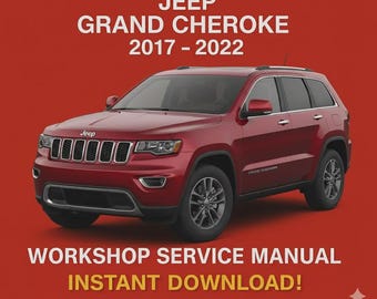 Werkplaatshandboek, service- en reparatiehandleiding voor de Jeep Grand Cherokee 2017-2022, direct te downloaden als PDF.