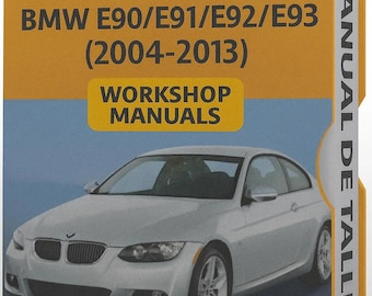 BMW E90/E91/E92/E93 (2004-2013) Spaanse werkplaatshandleiding, service- en reparatiehandleiding, direct te downloaden als PDF