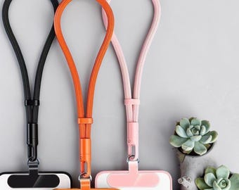 Universelles Handy-Lanyard, verstellbare Umhängetasche, drehbarer Clip, 10 Farben