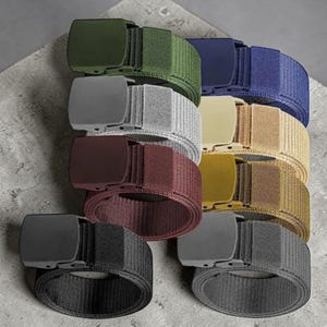 1 st justerbart midjebälte i nylon, rem för vardagsbruk med plastspänne, unisex modeaccessoar