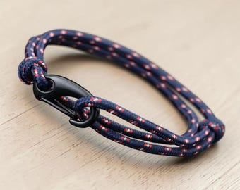 Verstellbares Paracord-Armband, Armband aus nautischem Paracord, minimalistisches Outdoor-Geschenk, Unisex-Schmuck für jeden Tag