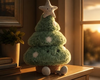 Jellycat Amuseables Christmas Tree Plush Toy, Soft Holiday Tree Stuffed Toy, Festive Plush Gift, Collectible Plush Decor