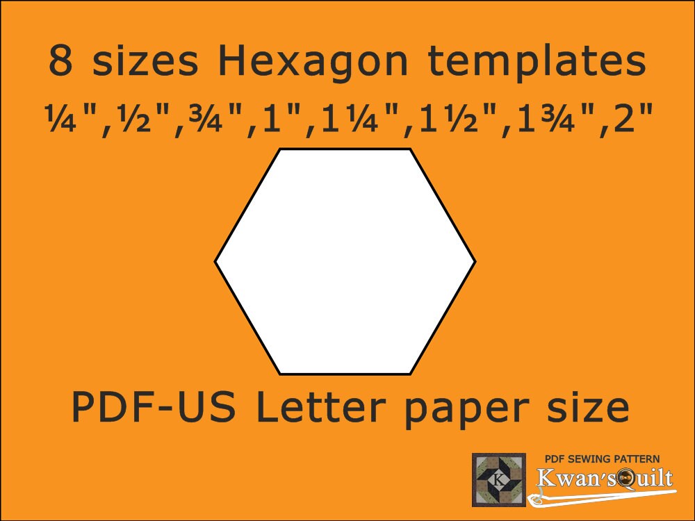 Hexagon Quilt Template