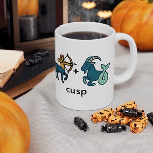Sagittarius + Capricorn Cusp Mug | Astrology Coffee Mug