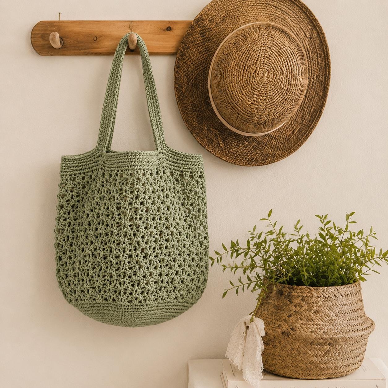 Market Bag Pattern | Grocery Bag | Crochet Summer Tote | PDF Download ...