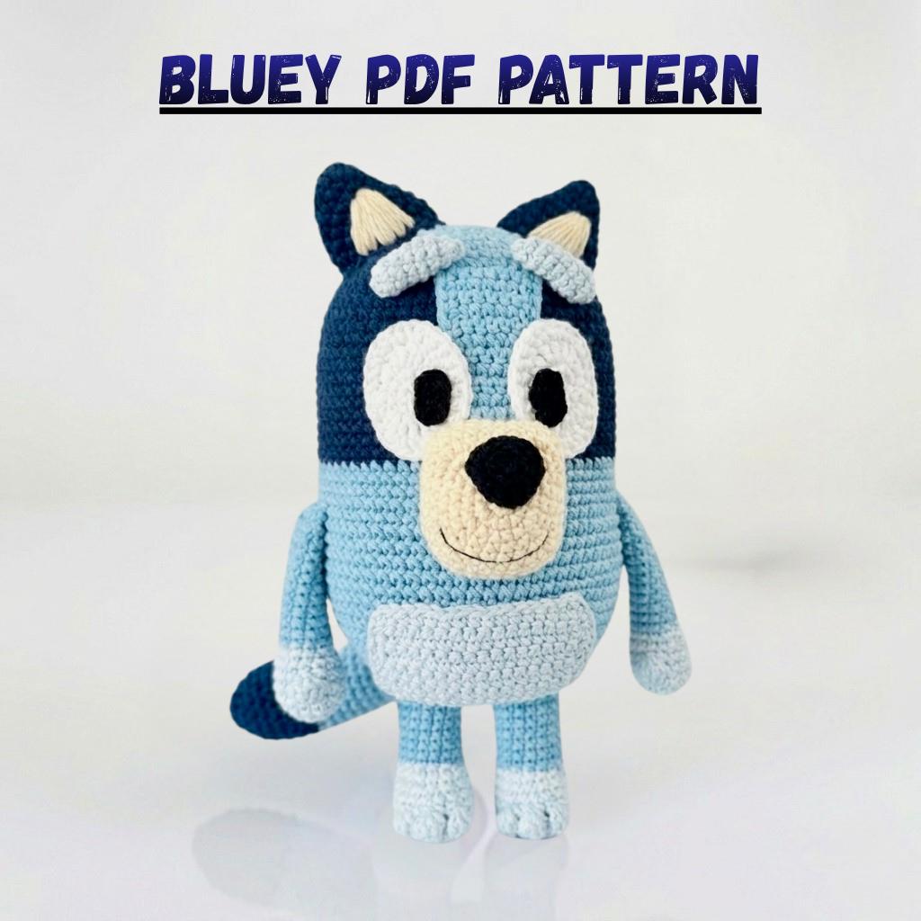 Bluey Amigurumi Dog PDF Pattern