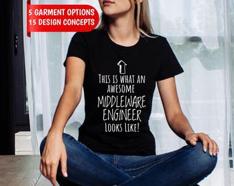 Middleware Engineer Shirt, "I Connect Systems That Don't Talk" Custom Name Tee