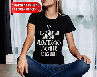 Mechatronics Engineer Shirt, "I Blend Motors, Code, and Circuits" Custom Name Tee