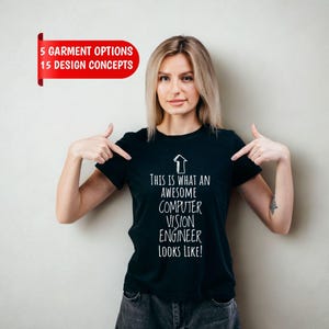 T-Shirt für Computer-Vision-Ingenieure, „Ich sehe tote Pixel“, personalisiertes Namens-T-Shirt
