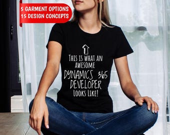 Dynamics 365 Developer Shirt, "I Speak Fluent Power Platform" Custom Name Tee