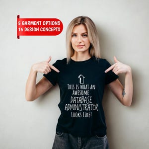 Database Administrator Shirt, "I Speak Fluent SQL and Backups" Custom Name Tee