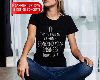 Semiconductor Engineer Shirt, "I Build the Chips That Run the World" Custom Name Tee