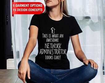 Network Administrator Shirt, "I Keep the Network Alive" Custom Name Tee