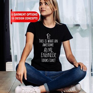 AI/ML-ingenjörströja, "Jag tränar modeller, inte bara mig själv" Anpassad namntröja