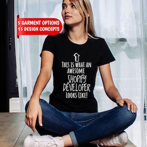 Shopify Developer Shirt, "I Speak Fluent Liquid" Custom Name Tee