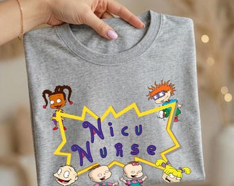 Rugrats NICU Nurse T-Shirt | Hospital Healthcare Nurse Tee