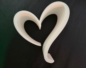 Soporte para teléfono y tableta con forma de corazón | Soporte de escritorio impreso en 3D