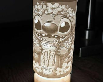 3d printed energy drink can led lamp -gamer room decor night light