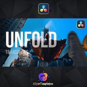 Unfold Transitions for DaVinci Resolve 19 | Seamless Video Editing Effects (No Plugins)