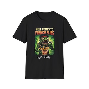 Hell Comes to Frog Town parodie-T-shirt | Mutant die Franse vliegen eet